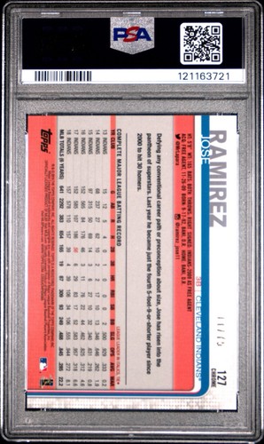 Topps Chrome Jose Ramirez #127 Blue Wave 2019/75 🔥Color Match J-Ram Guardians - Imagen 2 de 2
