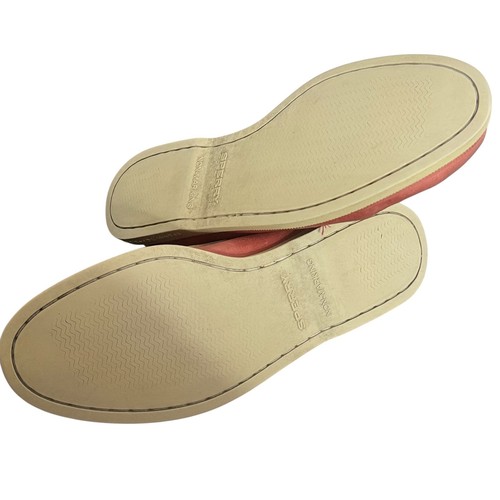 Sperry Top Sider Men 2 Eye Boat Shoes Red Leather Size 9 Nautical Preppy - Picture 11 of 14