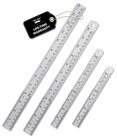 Mr. Pen Steel Rulers, 6, 8, 12, 14 inch Metal Rulers, Pack of 4