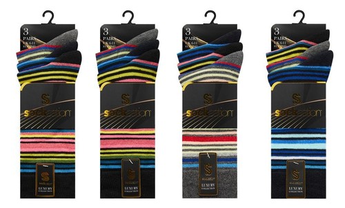 Mens Adults Socks 6 Pairs Work Sports Cotton Mix Designer Sock Size UK 6–11 - Picture 13 of 36