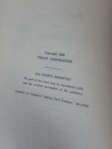 Electronic Circuits And Systems Volume 1 Basic Concepts Dc Circuits 1960 Philco - Picture 5 of 8