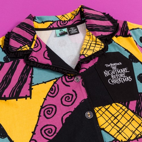 Women's Disney The Nightmare Before Christmas Sally Shirt And Shorts Pyjama Set - Picture 2 of 4