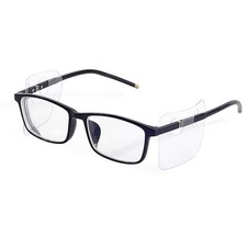 Touri 20 Pairs Clear Slip-On Protective Safety Side Shields for Glasses Fits ...