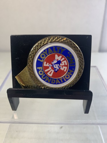 Vintage c. 1970s Ole Miss Colonel Reb University Of Mississippi Metal Money Clip - Picture 2 of 3
