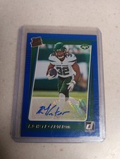 2021 Panini Donruss - Rated Rookie Michael Carter #268 Blue Autographs 