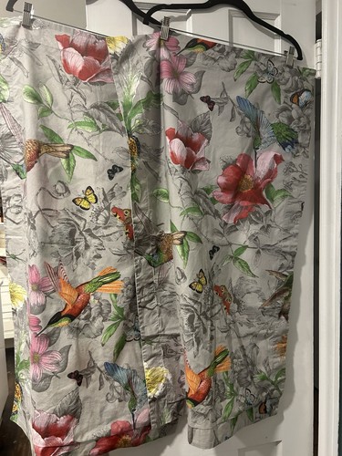 Pottery Barn Hummingbird King Shams Reversible Colorful Birds. - Picture 16 of 16