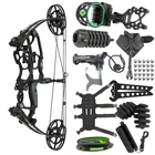 Archery Steel Ball Dual-Use Compound Bow Set 30-70LBS IBO 340FPS Hunting RH/LH