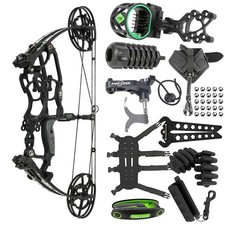 Set arco composto doppio uso sfera acciaio tiro con l'arco 30-70LBS IBO 340FPS caccia RH/LH