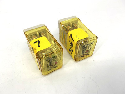 Lot of 2 New IDEC RR2P-UL-DC12V Relay 2-Pole 8-Pin 12VDC Coil RR2P-UL
