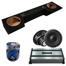 19-25 Dodge Ram Quad Cab Truck Alpine W10S4 10" Subwoofer Bundle Sub Box w/ Amp