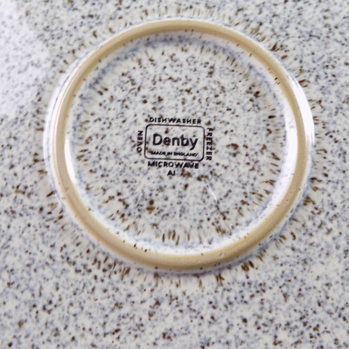 6 Denby Halo Speckled 10" Dinner Plates VGC England - Picture 3 of 4