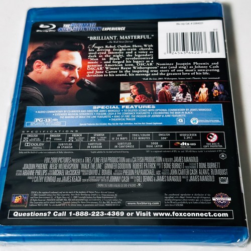 Walk The Line - Blu-Ray - Full Screen - New / Sealed - Joaquin Phoenix - Picture 2 of 4