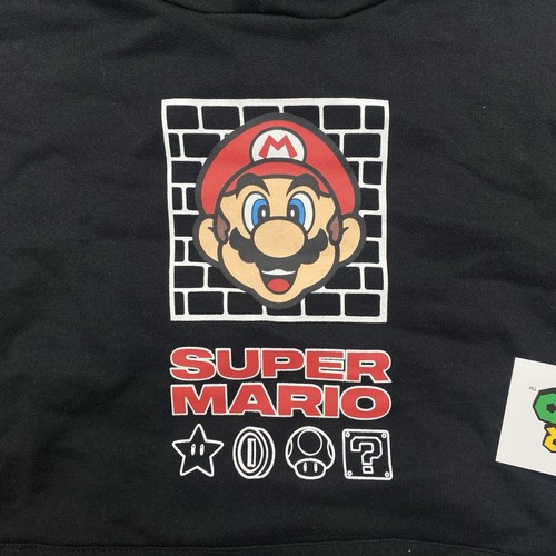 Super Mario Bros. Youth Boy's Graphic Hoodie - Black - M (10/12) - Picture 2 of 6