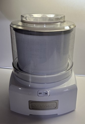 Cuisinart ICE-21 White Frozen Yogurt-Ice Cream & Sorbet Maker-Tested/Working