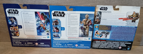 STAR WARS bundle job lot carded figures Vader Ahsoka C-3PO R2-D2 Poe Figure - Picture 5 of 9