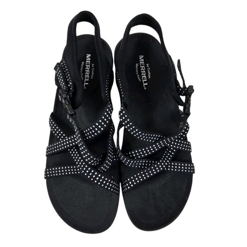 Merrell District Muri Lattice Black Comfort Strappy Sandals J90558 Women's 7 NIB - Picture 7 of 14