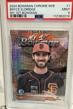 2024 Bowman Chrome My 1st Bowman Bryce Eldridge #M1B-1 Mojo Refractor (RC) PSA 9
