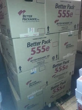 BETTER PACK  555esa ELECTRONIC GUMMED TAPE DISPENSER EMPTY CARTON WITH INSERTS  