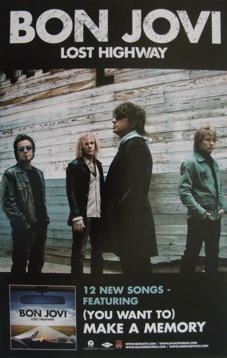 BON JOVI LOST HIGHWAY ジャパンツアー ポスター BON JOVI LOST HIGHWAY ジャパンツアー ポスター Original Bon