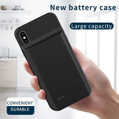 Battery Case For iPhone X XS Max XR Soft Full Body Power Bank Charging Portable - Picture 2 of 15