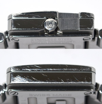 GUCCI Ladies 3600L G Square Black Dial Quartz Watches