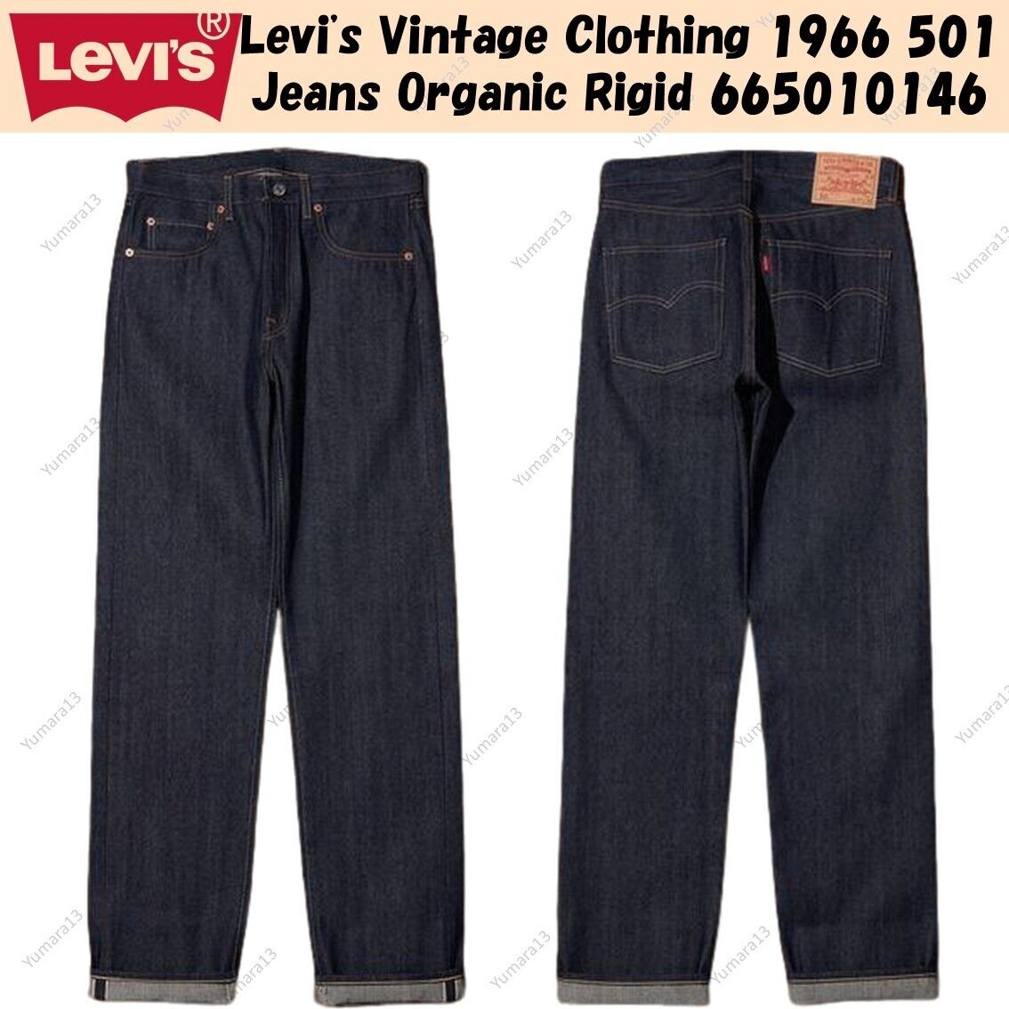 Levi's Vintage Clothing 1966 501 Jeans Organic Rigid Levi's Vintage Clothing 1966 501 Jeans Organic Rigid