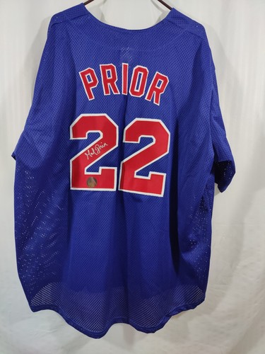 MARK PRIOR SIGNED CHICAGO CUBS #22 JERSEY MEN'S SIZE 3 X-LARGE *** NO COA ***