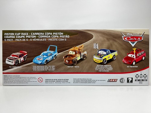Disney Pixar Cars Piston Cup 5 Pack The King Mater Dexter Kit T.G. Castlenut - Picture 6 of 6