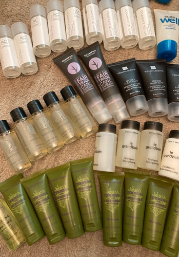 Lot of 103 Travel size Shampoo Conditioner Lotion Shower gel Crabtree & Evel New - Picture 3 of 5