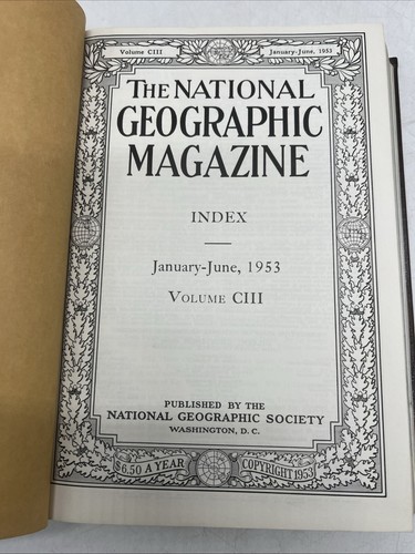 Volume 100 - 109, 10 Vintage Hardback National Geographic Book Collection - Picture 12 of 24