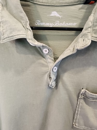 Tommy Bahama Para Hombres XL Verde Polo Manga Corta 100 Algodón Calce Regular - Imagen 6 de 10