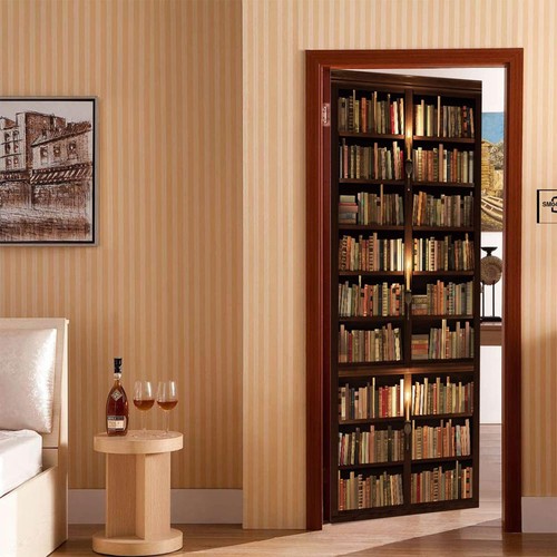 Door Sticker Peel And Stick Vinyl Door Decals Selfadhesive Mural For Home Decor - Picture 4 of 9