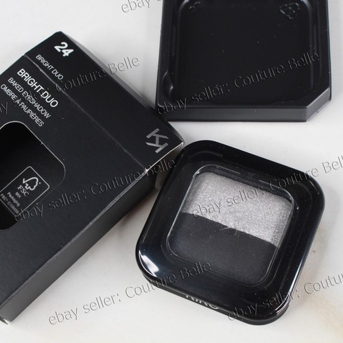 Italy K MILANO DC Bright Duo Baked Eyeshadow 24 METALLIC SILVER - MATTE BLACK - Picture 11 of 11