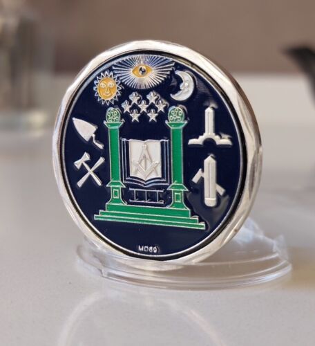 Moneta massonica da collezione Masonic Freemason commemorative Coin - Zdjęcie 1 z 5