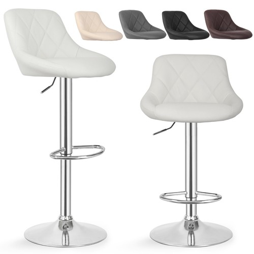 MIADOMODO® Barstuhl Barhocker 2er Set mit Fußstütze Höhenverstellbar Kunstleder - Bild 37 von 144