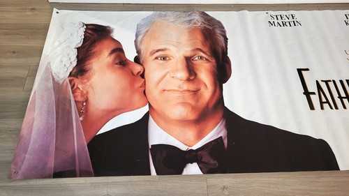 PADRE DELLA SPOSA - Enorme poster BANNER cinema in vinile (120" x 45,5") 1991 - Foto 3 di 6