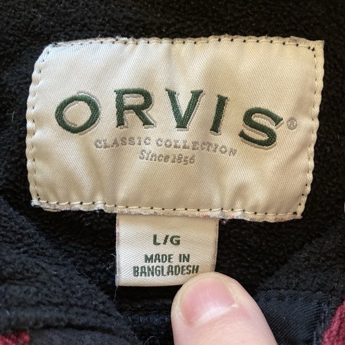 Giacca camicia Orvis foderata in pile snap flanella donna media bufalo tasche a quadri - Foto 6 di 11