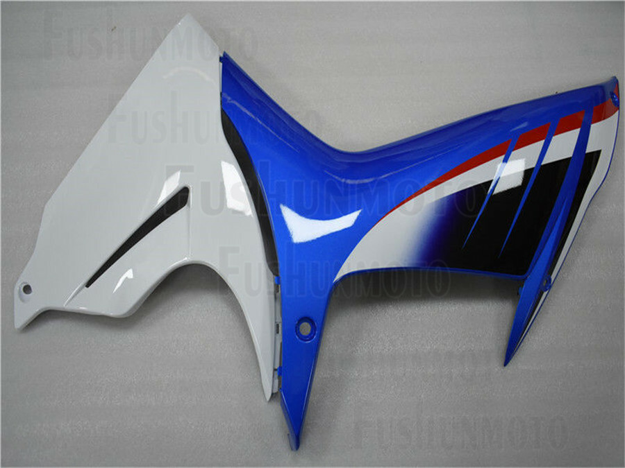 White Blue Complete Fairing Injection Fit for 2011-2018 Suzuki GSX-R 600 750 K11 image