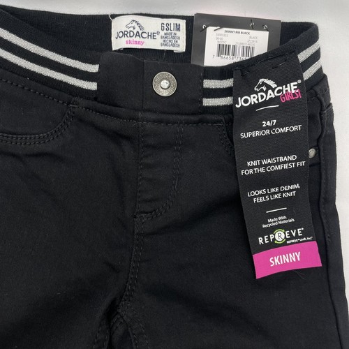 Jordache LITTLE Girls' Kids Skinny Jeans Black Size 6 NWT - Picture 5 of 8