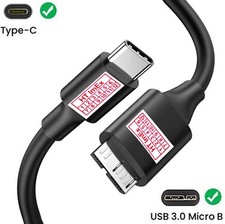 USB C auf Micro-B Kabel für Externe HDD Toshiba Canvio Portable HDTC605XK3A1