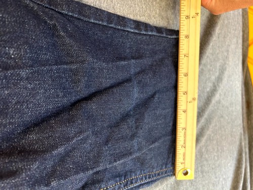 Levi's Jeans Uomo 42 X 30 Blu Denim Cotone Elasticizzato Vita Alta Dritta Zip Fly - Foto 7 di 10