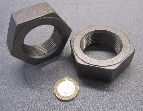 Tuerca hexagonal delgada grado 2, acero, RH 1 1/2""-12 x 27/32"" de altura - 3 piezas - Imagen 12 de 13