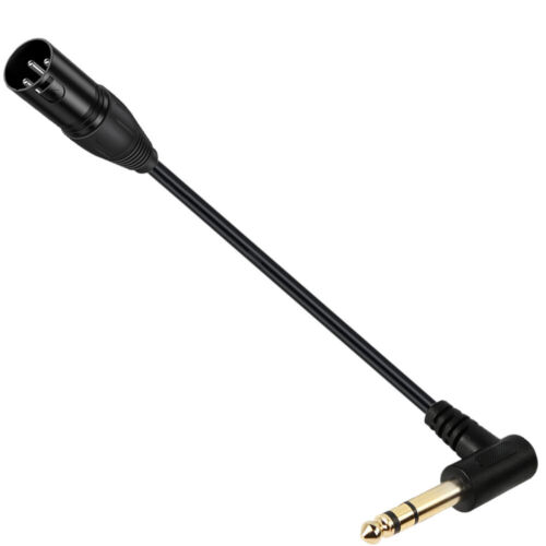 TRS Stereo 1/4 6.35mm Angle Male to XLR Male Microphone Cable Speakers Stage DJ - Picture 5 of 5