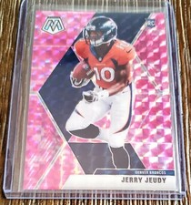 Jerry Jeudy 2020 Panini Mosaic Pink Camo Prizm Rookie RC #206 BRONCOS