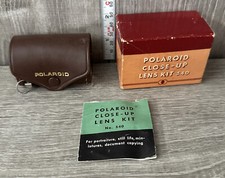 Vintage Polaroid Close Up Lens Kit 540 W/ Leather Case-Measure Tape-Orig Box MM