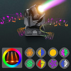 Led Moving Head Light 30W Dj Lights Stage Lighting with 8 Gobo 15 Color by Dm.