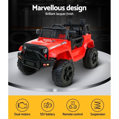 Rigo Kids Ride On Car Electric 12V Car Toys Jeep Battery Remote Control Toys - Picture 3 of 11
