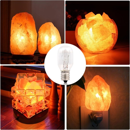 Betus 12 Pack Long Lasting 15 Watt Dimmable E12 Socket Warm White Salt Lamp Bulb - Picture 5 of 7