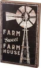 Primitives Box Sign - Farm Sweet Farmhouse