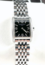 Women's Raymond Weil Watch Diamond Don Giovanni 5976 Exc. Cond with Black Dial